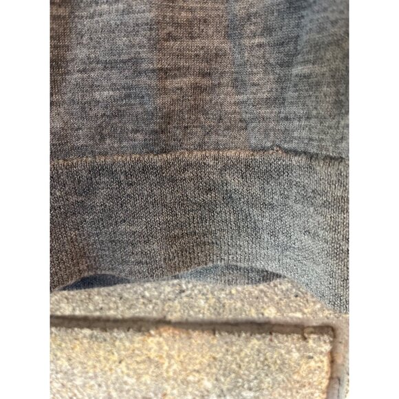 J. Crew Womens Gray Lightweight 100% Merino Wool Crewneck Sweater Size L - Picture 5 of 6